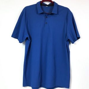 Lululemon Men’s Royal Blue Twill Chill Polo - Sz L